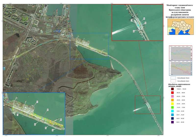 Керченський міст захитався: фото з космосу