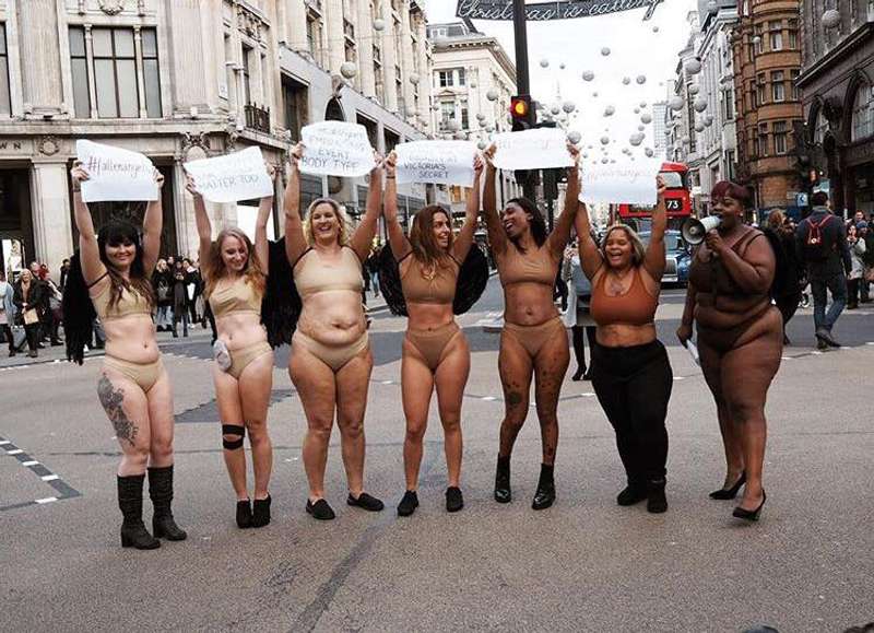 Проти модельних стандартів краси: у Лондоні протестували жінки