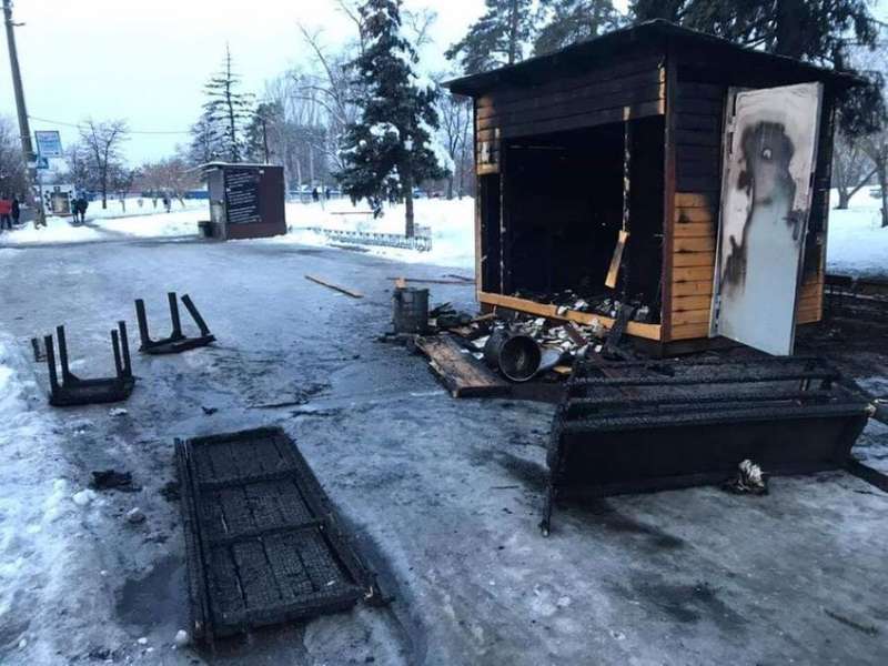 У столиці спалили центр роздачі гарячих обідів