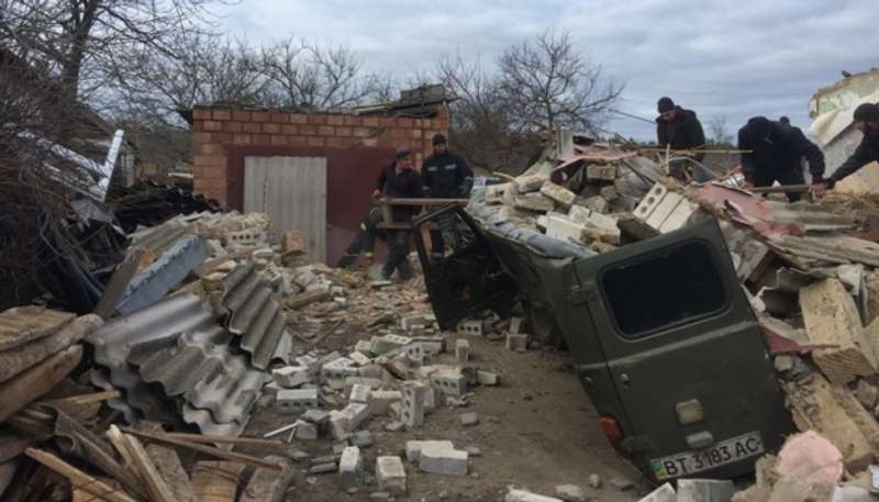 Вибух газу зруйнував житловий будинок на Херсонщині: четверо постраждалих