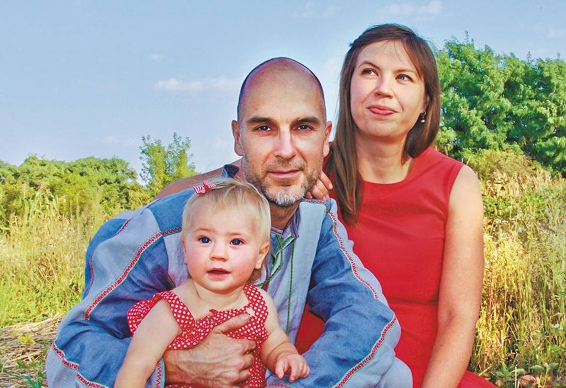 Максим Задорожний із сім’єю.