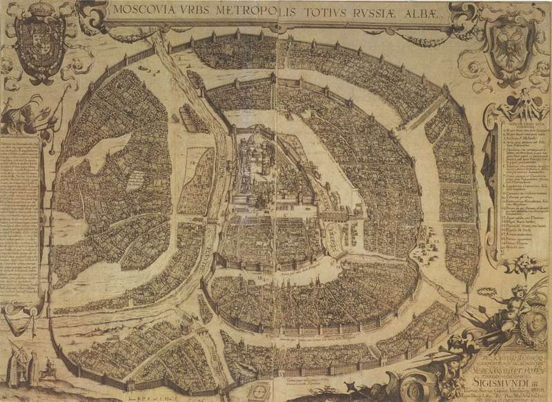 План Москви, 1610 рік