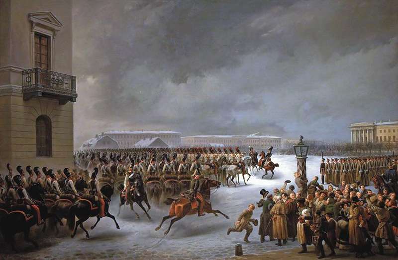 ● Повстання декабристів. Санкт-Петербург, 1825 рік.