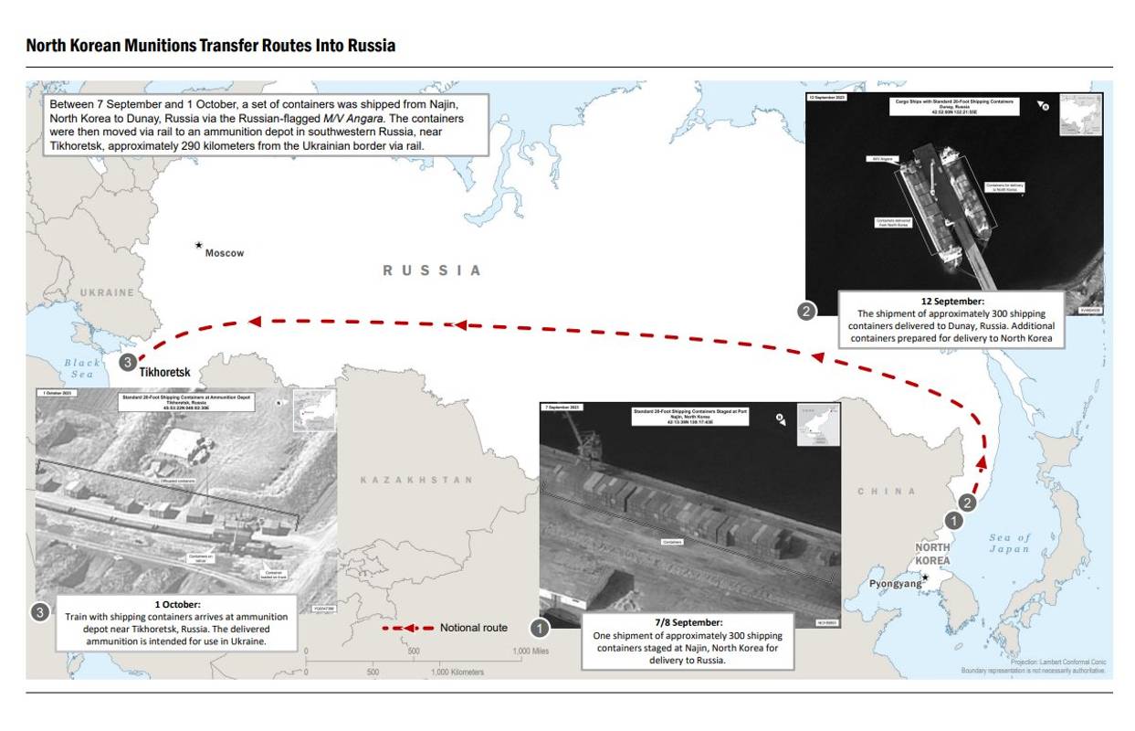 Північна Корея передала Росії тисячі контейнерів зі зброєю. Мають очікування