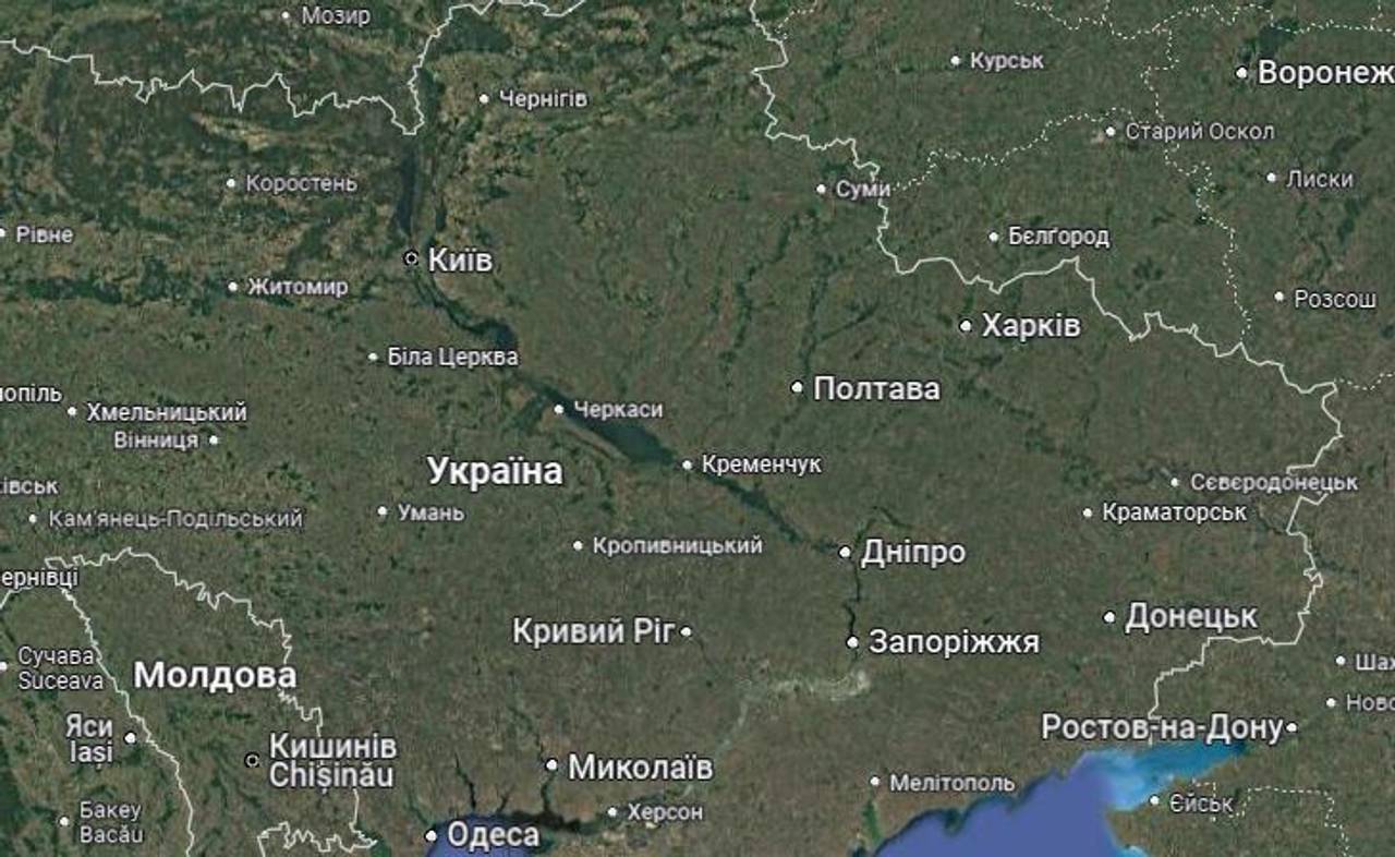 Скрін з Google Maps