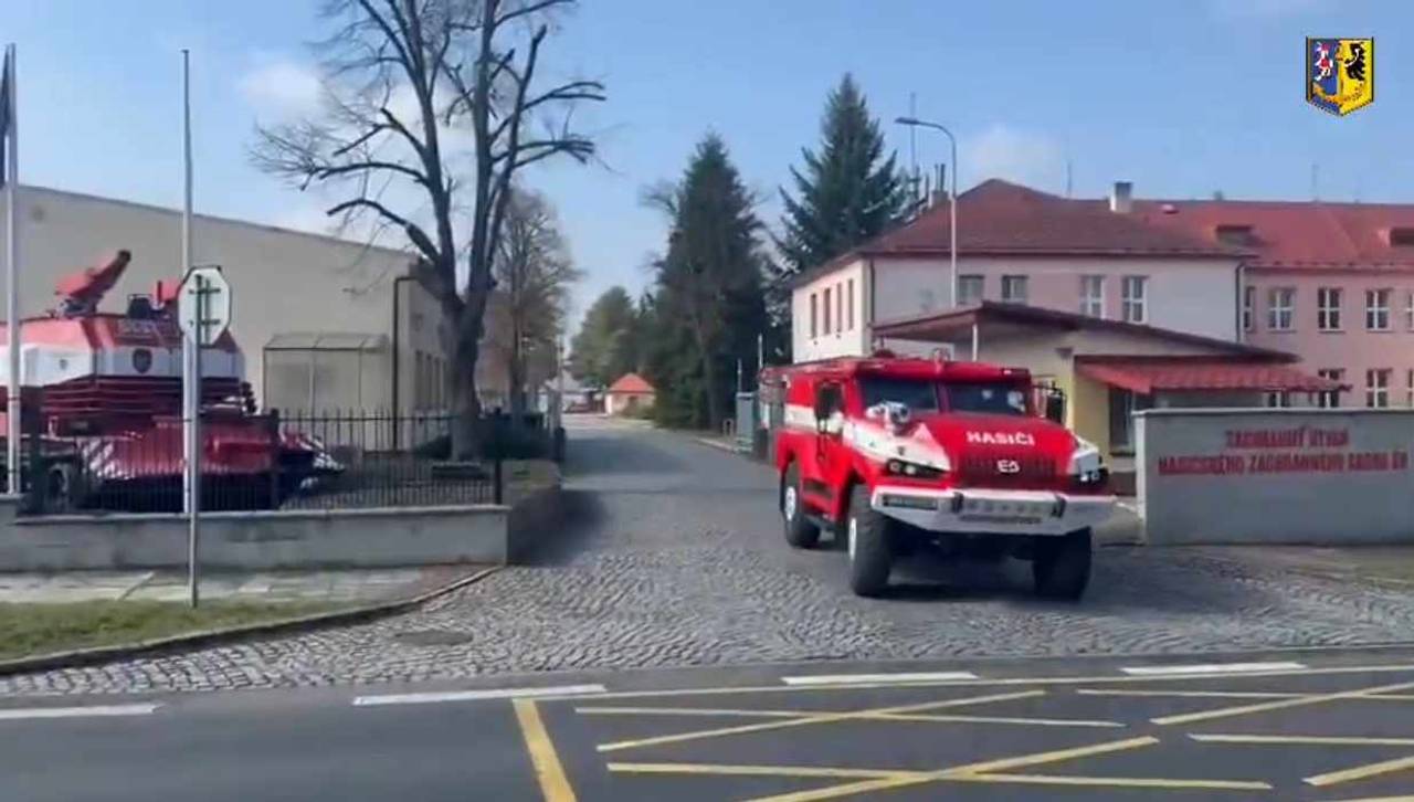 Скриншот з відео пожежної служби Чехії