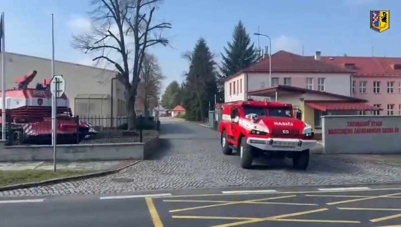 Скриншот з відео пожежної служби Чехії