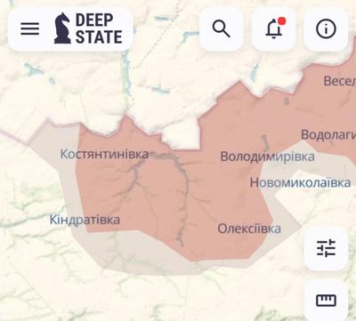 Скриншот мапи DeepState