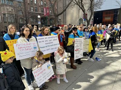 Акція протесту проти викрадення Росією дітей, Чикаго. Фото: facebook.com/UKRinChicago