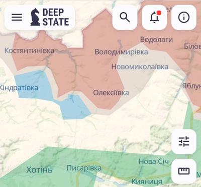 Скриншот мапи DeepState