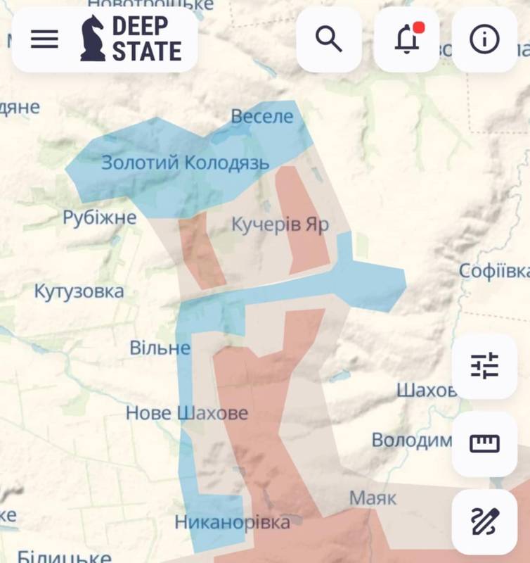 Скриншот мапи DeepState