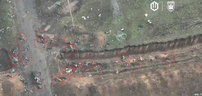 Фото: передмістя Покровська всіяне ворожими тілами (скріншот)