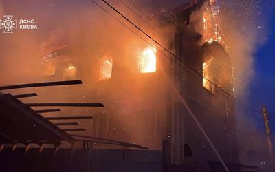 Фото ДСНС у Києві.