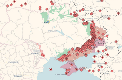 Скриншот мапи DeepState