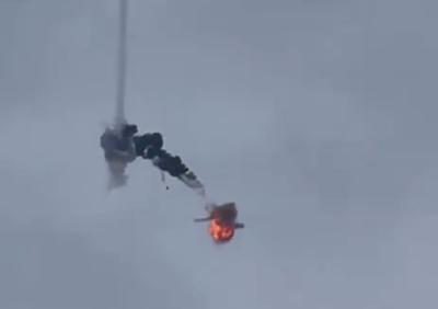 F-16 збиває Шахед, скриншот з відео